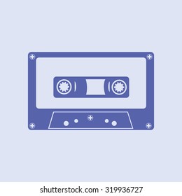 Audio Cassette, Tape Illustration Vector