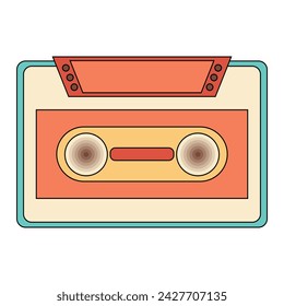 Audiokassettenband Retro. Mix-Band Retro-Kassette