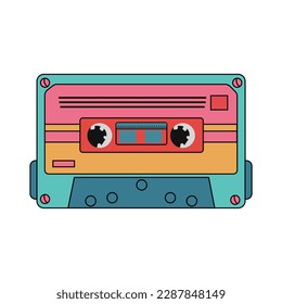 audio cassette tape. Cassette tape. Vector illustration