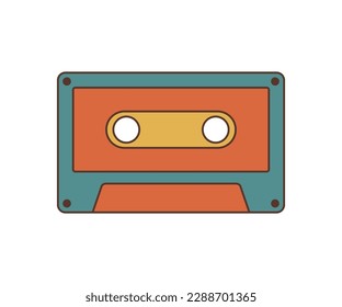 audio cassette tape. vector illustration