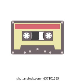 Audio cassette tape vector illustration