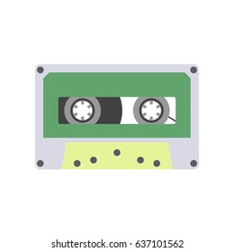 Audio cassette tape vector illustration