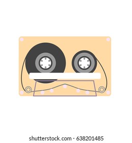 Audio cassette tape vector illustration