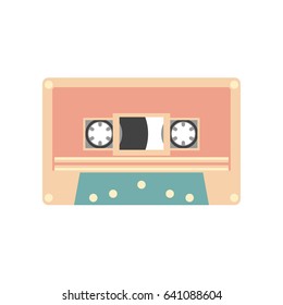 Audio cassette tape vector illustration