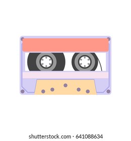 Audio cassette tape vector illustration