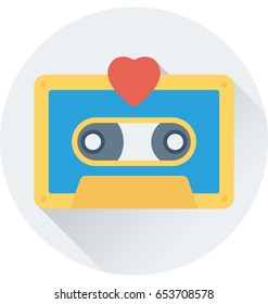 Audio Cassette Vector Icon