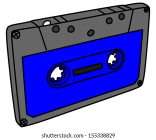 Audio cassette vector illustration 