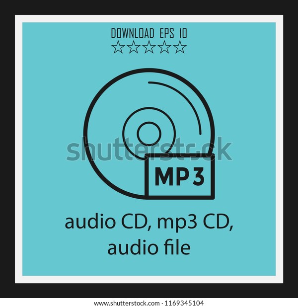 Audio Cd Mp3 Cd Audio File Stock Vector Royalty Free 1169345104