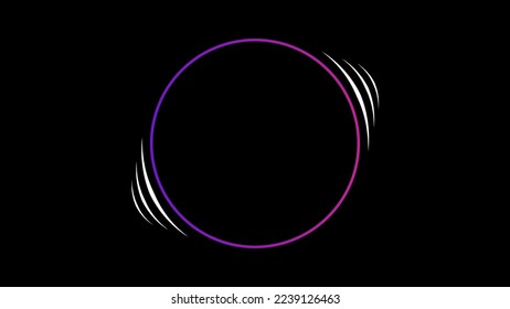 Audio Circle Logo Gradient. Radio Signal Decoration Vector illustration Design. Suitable for Social Media Post.