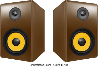 Audio columns in the vector.Music columns in the vector.Music columns vector illustration.