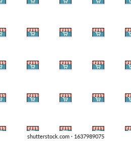 Audio Conference icon pattern seamless isolated on white background. Editable flat Audio Conference icon. Audio Conference icon pattern for web and mobile.
