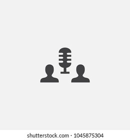 Audio Conference icon. Simple element illustration. Audio Conference symbol design from eLearning collection. Can be used in web and mobile.
