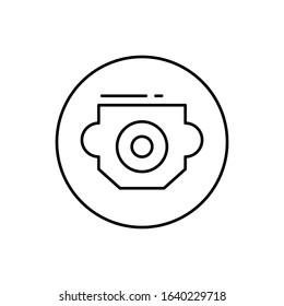 Audio, connector icon. Simple line, outline vector elements of connectors and cables icons for ui and ux, website or mobile application