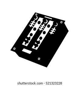 audio console professional icon vector illustration design