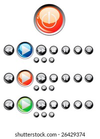 Audio control buttons