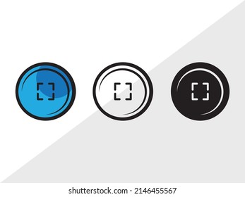 Audio Control Buttons Printable Vector Illustration
