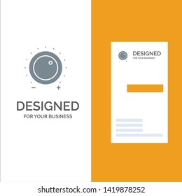Audio, Control, Gain, Level, Sound Grey Logo Design and Business Card Template