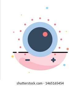 Audio, Control, Gain, Level, Sound Abstract Flat Color Icon Template. Vector Icon Template background