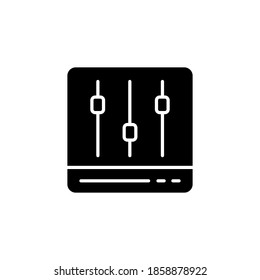 audio control icon vector glyph style design. isolated on white background