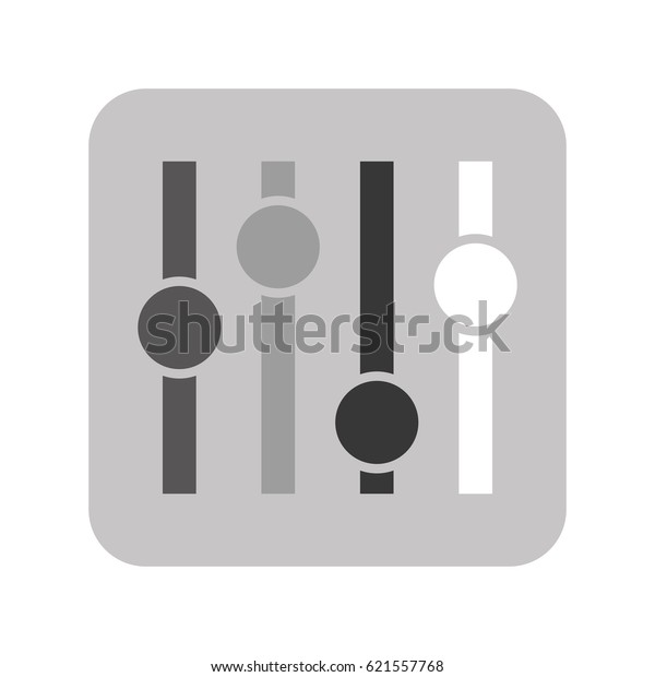 Audio Control Panel Icon Stock Vector (Royalty Free) 621557768 ...