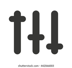 audio control panel isolated icon design
