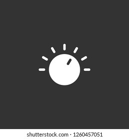 audio controller icon vector. audio controller sign on black background. audio controller icon for web and app