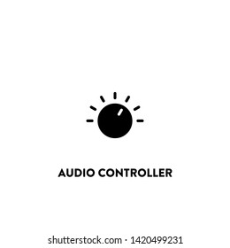 audio controller icon vector. audio controller sign on white background. audio controller icon for web and app