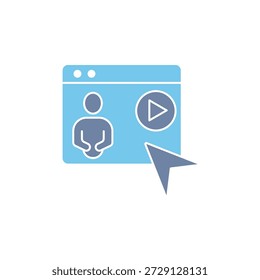 Ícone de linha de conceito de curso de áudio. Ilustração de elemento simples. design de símbolo de esboço de conceito de curso de áudio.