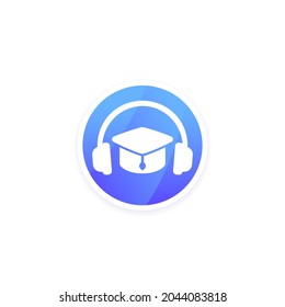 Audio course icon for apps