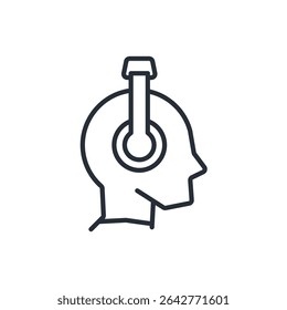 Iconos del curso de audio aislados en el fondo blanco. Diseño de estilo plano
