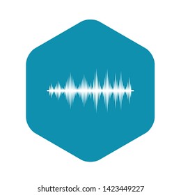 Audio digital equalizer technology icon in simple style on a white background vector illustration