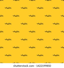 Audio digital equalizer technology pattern seamless vector repeat geometric yellow for any design