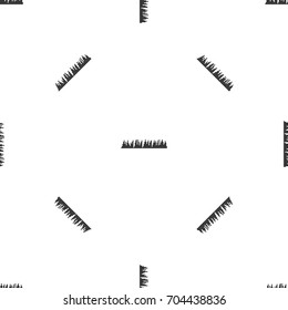 Audio digital equalizer technology pattern repeat seamless in black color for any design. Vector geometric illustration