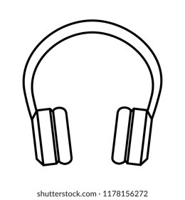 audio earphones isolated icon