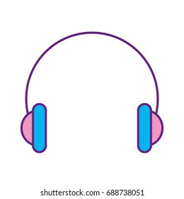 audio earphones isolated icon