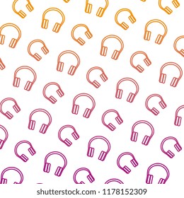 audio earphones pattern background