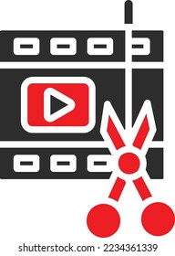 Audio editing Vector Icon which is suitable for commercial work and easily modify or edit it
