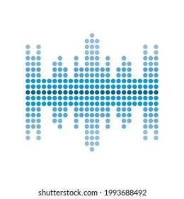 icono aislado digital de ecualizador de audio