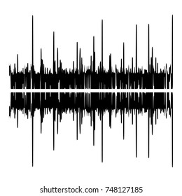 Audio equalizer illustration icon. Simple illustration of audio equalizer illustration vector icon for web