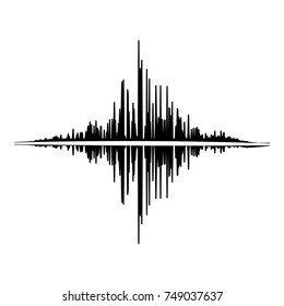 Audio equalizer player icon. Simple illustration of audio equalizer player vector icon for web
