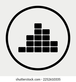 Ilustración vectorial del símbolo del ecualizador de audio