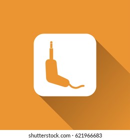 Audio equipment connector icon
