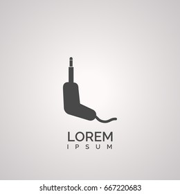 Audio equipment connector icon