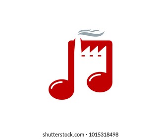 Audio Factory Icon Logo Design Element