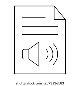 Audio File Glyph Icon Design For Personal nad Commercial Use