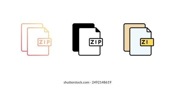 Audio File icon design with white background stock illustration