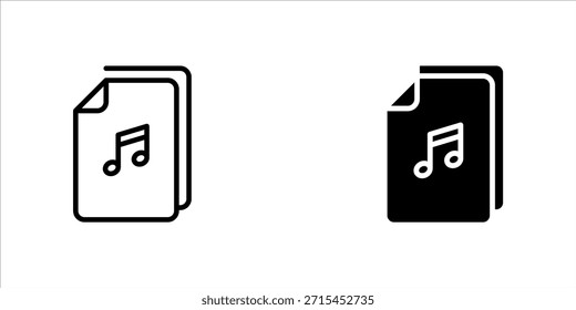 Archivo de audio. Conjunto de iconos de audio. Archivo de sonido. Icono de música. Archivo de música. Nota musical. Señal de audio. Icono de voz. Sistema de audio. Icono de documento. Documento de Office. Archivo de música de Descarga. Señal de la canción. Ruido.