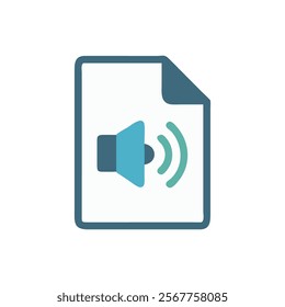 Audio File Icon for Sound Management Systems