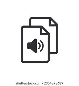 Audio file. Audio icon. Sound file. Music icon. Music file. Musical note. Audio sign. Voice icon. Audio system. Document icon. Office document. Download music file. Song sign. Noise. Tune sign. Record