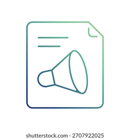 Icono de archivo de audio con Vector de fondo blanco